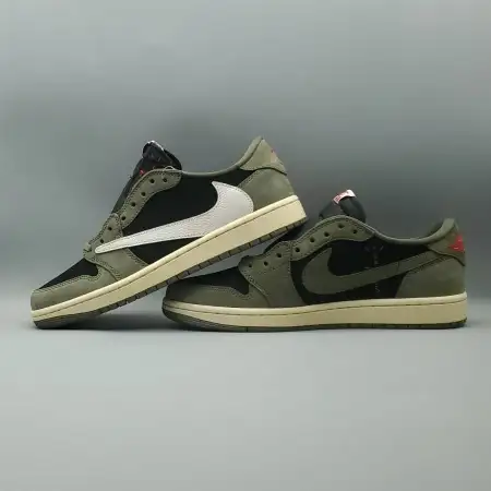 Travis Scott x Air Black Olive Jordan 1 Low OG SP 'Black Olive'