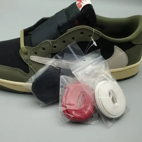 Travis Scott x Air Black Olive Jordan 1 Low OG SP 'Black Olive'