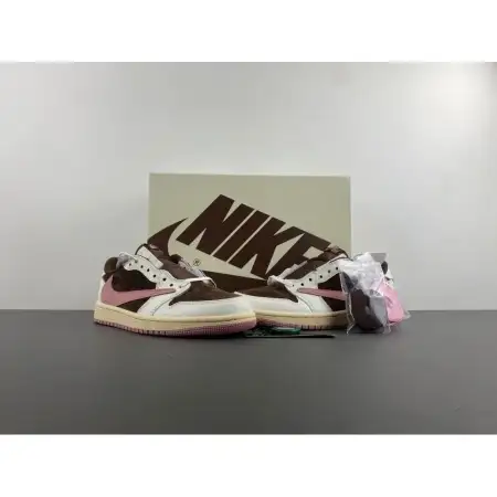 Travis Scott x Wmns Air Jordan 1 Retro Low OG SP Travis Scott 'Dark Pony Pink Oxford'