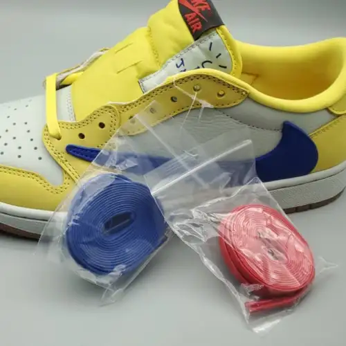 Travis Scott x Wmns Air Jordan 1 Retro Low OG SP Canary 'Canary'