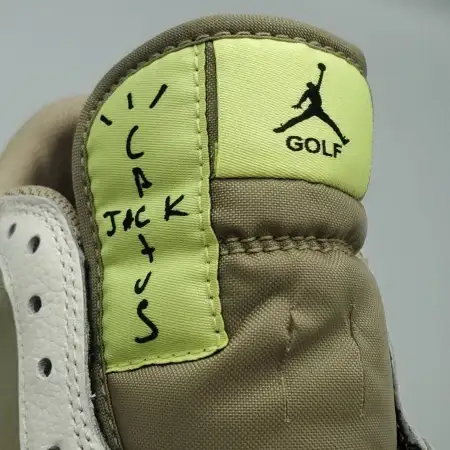 Travis Scott x Air Jordan Neutral Olive 1 Low Golf 'Neutral Olive'
