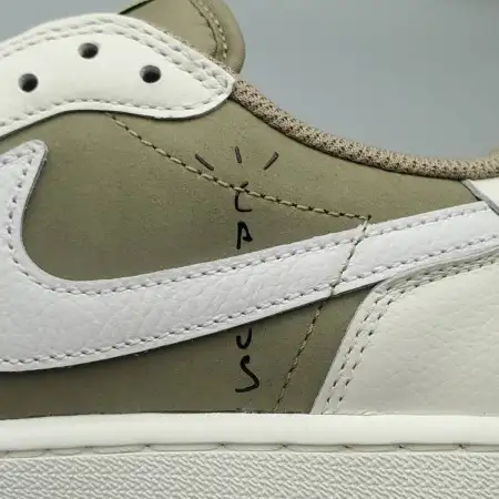 Travis Scott x Air Jordan Neutral Olive 1 Low Golf 'Neutral Olive'