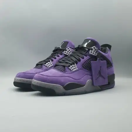 Travis Scott x Air Jordan 4 Retro 'Purple Suede - Black Midsole' 1A5418