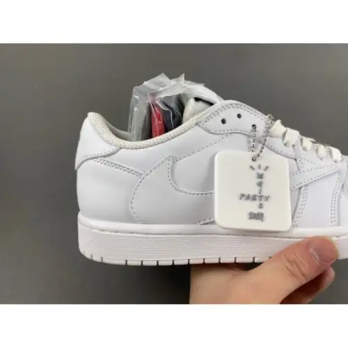 Travis Scott x Wmns Michael Rubin White Party Air Jordan 1 Retro Low OG SP 'Michael Rubin White Party'