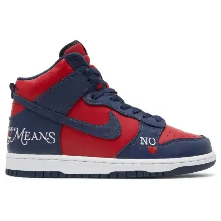Supreme x Dunk High SB 'By Any Means - Red Navy' A72BE554