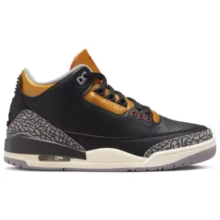 Wmns Air Jordan 3 Retro 'Black Gold' 4C2836