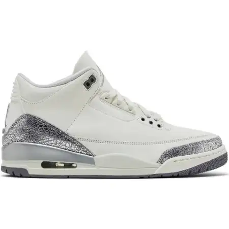 Wmns Air Jordan 3 Retro 'Sail Metallic Silver' 613F7715
