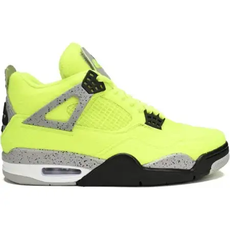Tagz x Air jordan 4 'Plush Fluorescent Yellow' 6E923