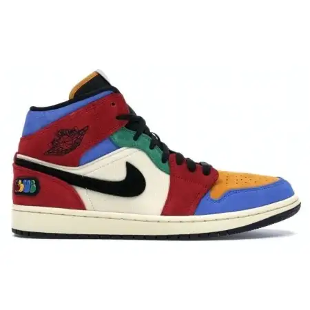Blue The Great x Air Jordan 1 Mid 'Fearless'