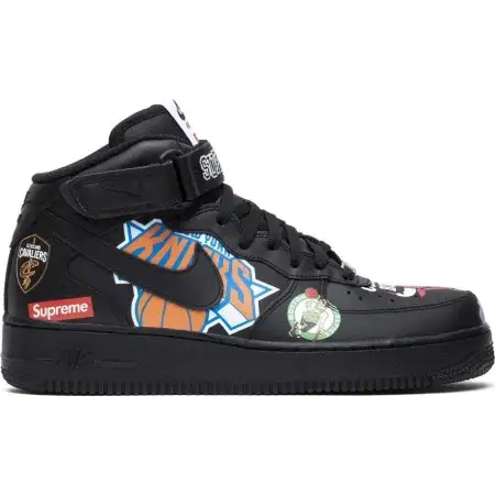 Supreme x NBA x Air Force 1 Mid 07 'Black' DA851269