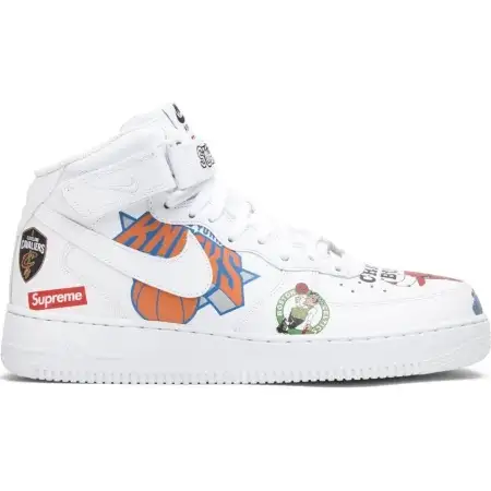 Supreme x NBA x Air Force 1 Mid 07 'White' 61F90370