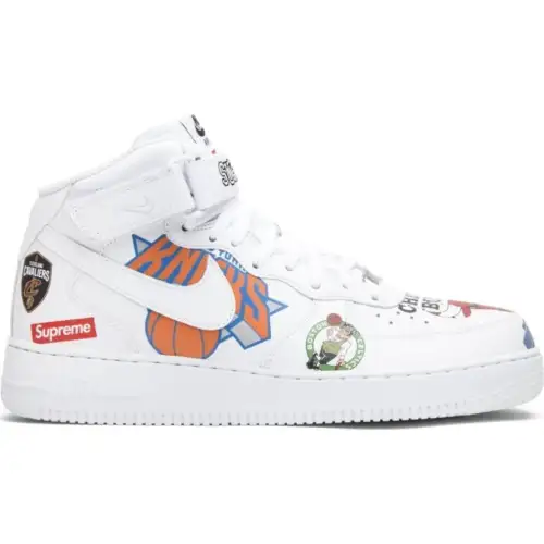 Supreme x NBA Air Force 1 x Air Force 1 Mid 07 'White'