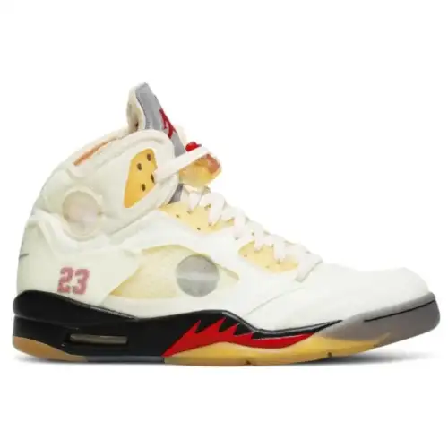Off-White x Air Sail Jordan 5 SP 'Sail'