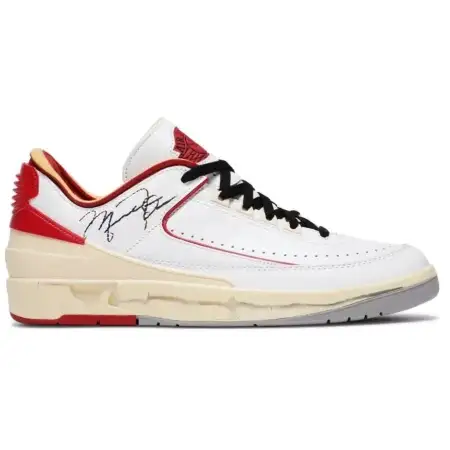 Off-White x Air Jordan 2 Retro Low SP 'White Varsity Red' F13676