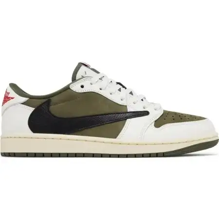 Travis Scott x Air Jordan 1 Low OG SP 'Reverse Olive / Medium Olive' 4BD551101